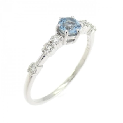 Nhẫn Aquamarine PT950 0.21CT - Hàng hiệu Chính hãng