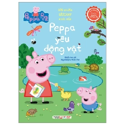 Sách Tương Tác - Cùng Học Cùng Chơi Với Peppa Pig - Peppa Yêu Động Vật - Nhiều Tác Giả