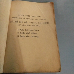 LUẬN VĂN CHƯƠNG VÀ GIẢI ĐỀ THI TÚ TÀI 1ABCD 223811