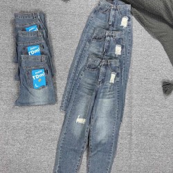 Quần jeans nữ TDmi rách xanh đậm Q004 58034