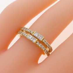 Nhẫn kim cương K18YG 0.61CT 670443