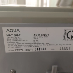 Thanh lý máy giặt Aqua cũ 7.2kg 476595