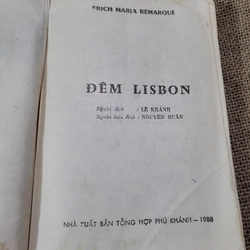 Đêm Libson _ Erich Maria Remarque, bìa 1 rách  328048