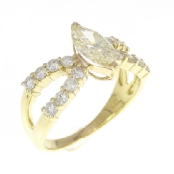 Nhẫn kim cương K18YG 0.663CT