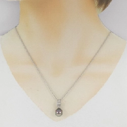 K18WG Ngọc trai đen dây chuyền - Hàng hiệu Authentic 856562