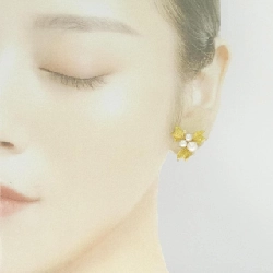 K18YG Bông tai ngọc trai Akoya - Hàng hiệu Authentic 875198