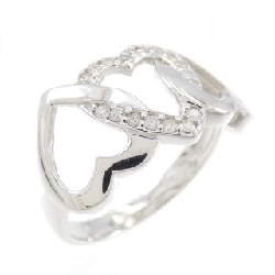 Nhẫn kim cương hình trái tim K18WG 0.15CT