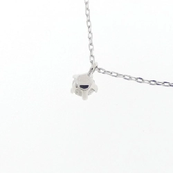 K18WG Solitaire Dây chuyền kim cương 0.092CT - Hàng hiệu Chính hãng 858274