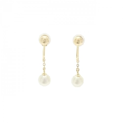 Bông tai ngọc trai Akoya K18YG 5.5mm - Hàng hiệu chính hãng