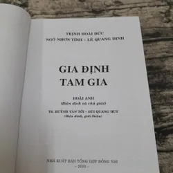 GIA ĐỊNH TAM GIA-Biên dịch Hoài Anh. Hiệu đính TS. Huỳnh Văn Tới...Bản năm 2003 739123