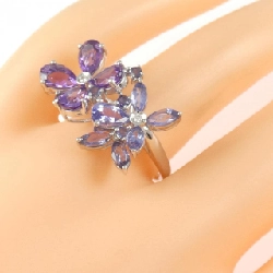 Nhẫn đá màu K18WG - Hàng hiệu Authentic 848946