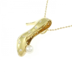 K18YG Giày cao gót Ngọc trai Akoya Dây chuyền 3.6mm - Hàng hiệu Chính hãng 855844