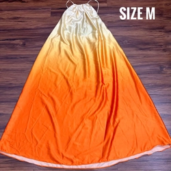 Đầm maxi dài yếm hở lưng size M