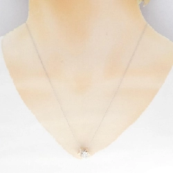 Dây chuyền kim cương hoa K18WG/K18PG 0.02CT - Hàng hiệu Authentic 860016