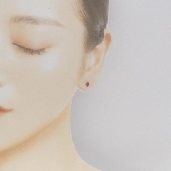 K18YG Bông tai Ruby 0.40CT - Hàng hiệu Chính hãng 872015