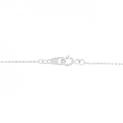 K18WG Dây chuyền hình trái tim đá màu - Hàng hiệu Authentic 866033