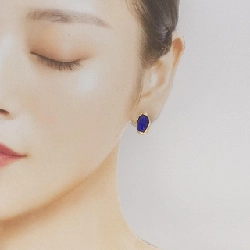 K18YG Lapis Lazuli Bông tai - Hàng hiệu Chính hãng 871134