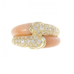 Nhẫn San Hô K18YG - Hàng hiệu Chính hãng 853477