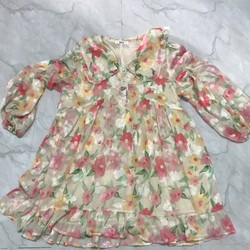 Áo đầm babydoll hoạ tiết hoa 91393