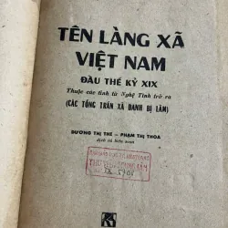 TÊN LÀNG XÃ VIỆT NAM ĐẦU THẾ KỶ 19 (thuộc các tỉnh từ Nghệ Tĩnh trở ra) NXB KHXH 1981 1004039