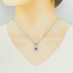 Dây chuyền ruby PT900/PT850 1.26CT - Hàng hiệu Authentic 855973