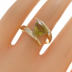 Nhẫn Sphene K18YG/PT900 - Hàng hiệu Chính hãng 852853