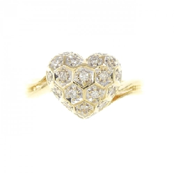 Nhẫn kim cương hình trái tim K18YG/K18WG 0.12CT 670158