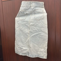 Chân váy jean có xẻ 500160