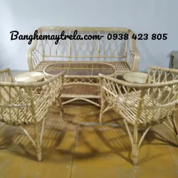 Bàn ghế mây hiện đại phòng khách 591364