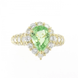 Nhẫn Garnet Xanh K18YG 1.55CT 667980