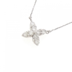 K18WG Hoa Kim Cương Dây Chuyền 0.30CT - Hàng hiệu Chính hãng 863014