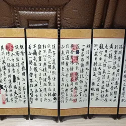 Bộ 6 tấm sơn mài chủ để Khúc thủy lưu thương_Hàng xuất khẩu châu Âu giá trị cao 702631