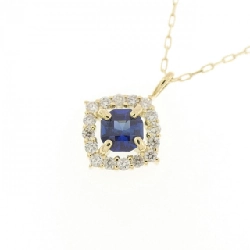 K18YG Sapphire Necklace 0.15CT - Hàng hiệu Authentic 860055