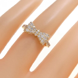 Nhẫn kim cương K18YG hình ruy băng 0.50CT - Hàng hiệu chính hãng 849986