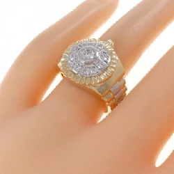 Nhẫn kim cương K18YG/PT900 0.26CT - Hàng hiệu Authentic 847973