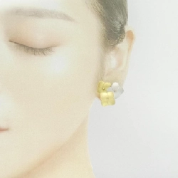 Bông tai hoa K18YG/K14WG - Hàng hiệu Chính hãng 873025