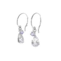 K14WG Bông tai Topaz Trắng - Hàng hiệu Chính hãng 865345