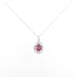 Dây chuyền ruby PT900/PT850 0.31CT - Hàng hiệu Chính hãng