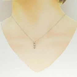 K18WG Ba viên đá kim cương Dây chuyền 0.5CT - Hàng hiệu Chính hãng 862065