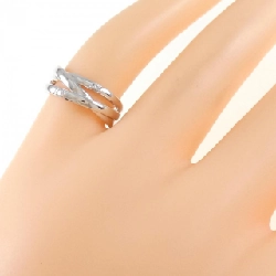 Nhẫn nhẫn ngón út kim cương K14WG 0.03CT 669941