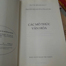 CÁC MÔ THỨC VĂN HÓA - RUTH BENEDICT 533211