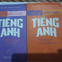 Combo 2q Sổ tay Tiếng Anh THCS và Sổ tay Tiếng Anh THPT, còn tốt