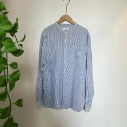 Áo linen Uniqlo kẻ sọc