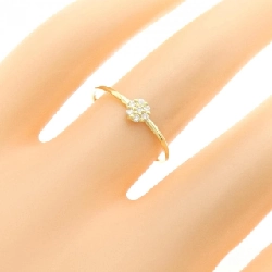【Sản phẩm mới】Nhẫn kim cương K18YG hình hoa 0.04CT 671348