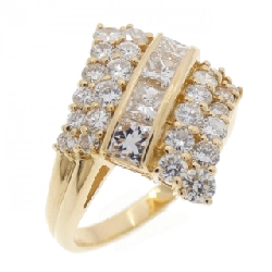 Nhẫn kim cương K18YG 1.35CT