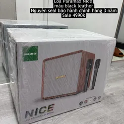 Loa Paramax Nice màu black leather chính hãng bảo hành 3 năm