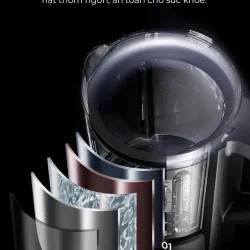 Máy làm sữa hạt UNIE V9S PRO dung tích 1,75L, xay nấu siêu êm, vệ sinh khử khuẩn tự động 675054