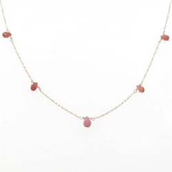 K18YG Garnet Necklace - Hàng hiệu Authentic