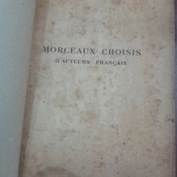 MORCEAUX CHOISIS D'AUTEURS FRANCAIS 270544