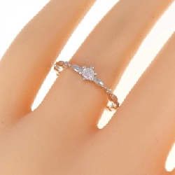 Nhẫn kim cương K14WG 0.10CT 672813